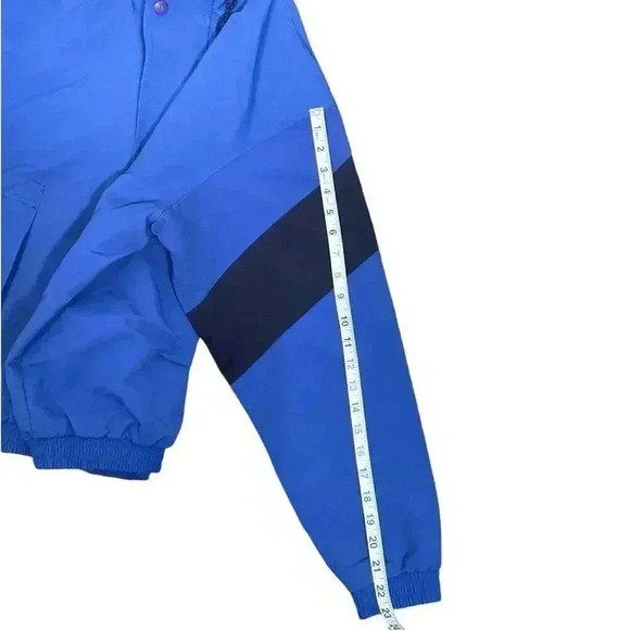 OUTERBANKS Men's Windbreaker Thick Jacket Size Small Blue - Picture 10 of 10